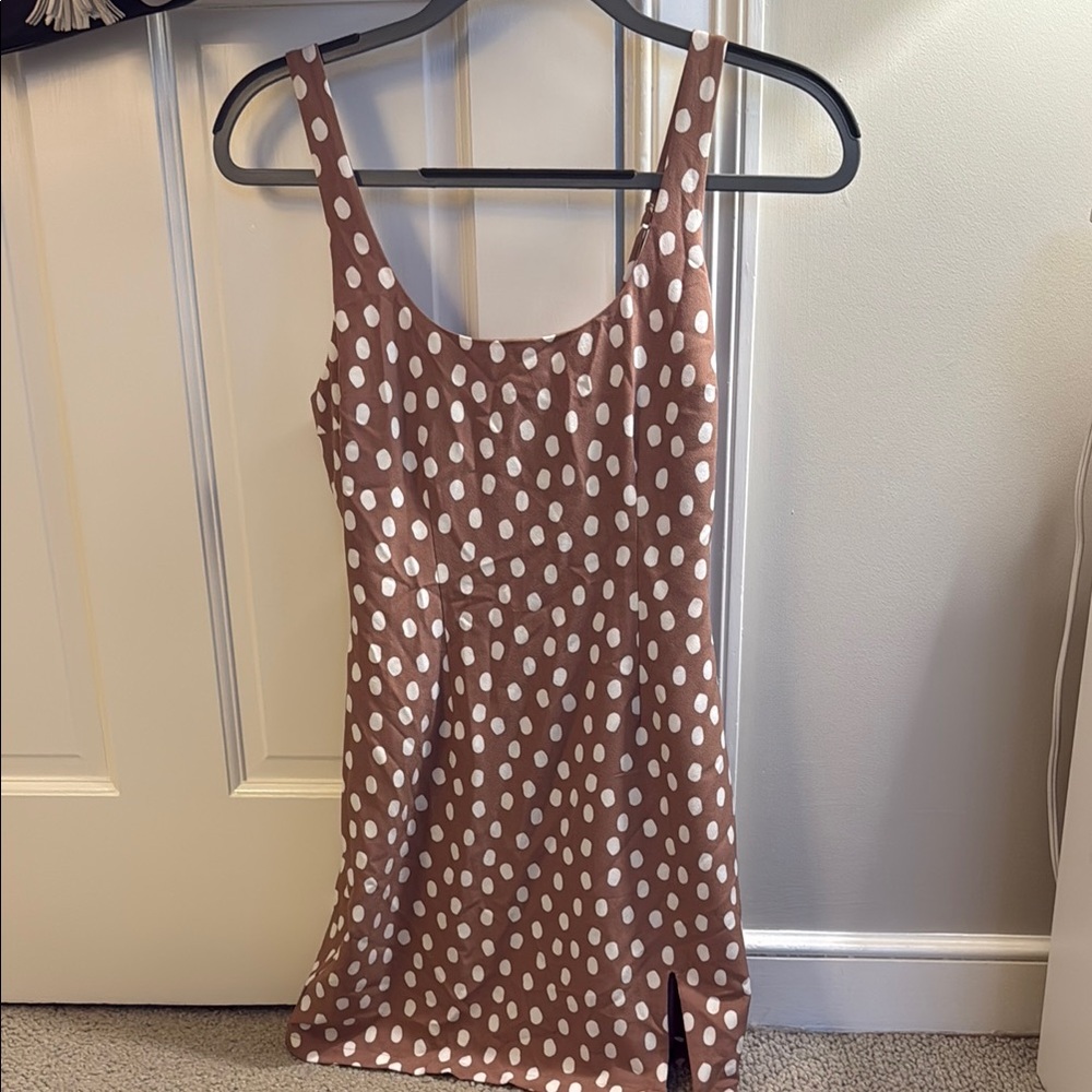 Abercrombie & Fitch Brown Polka Dot Camisole